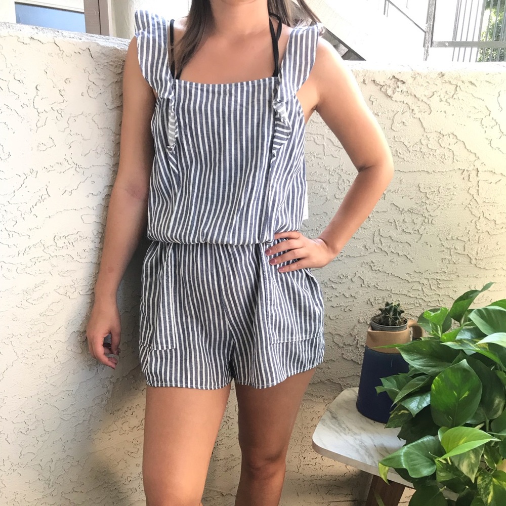 Striped romper